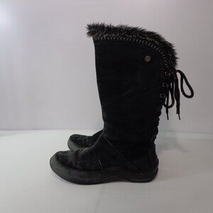 The North Face Boots Suede Janey Mid Calf Primaloft Fur Insulated Women’s Size 8
